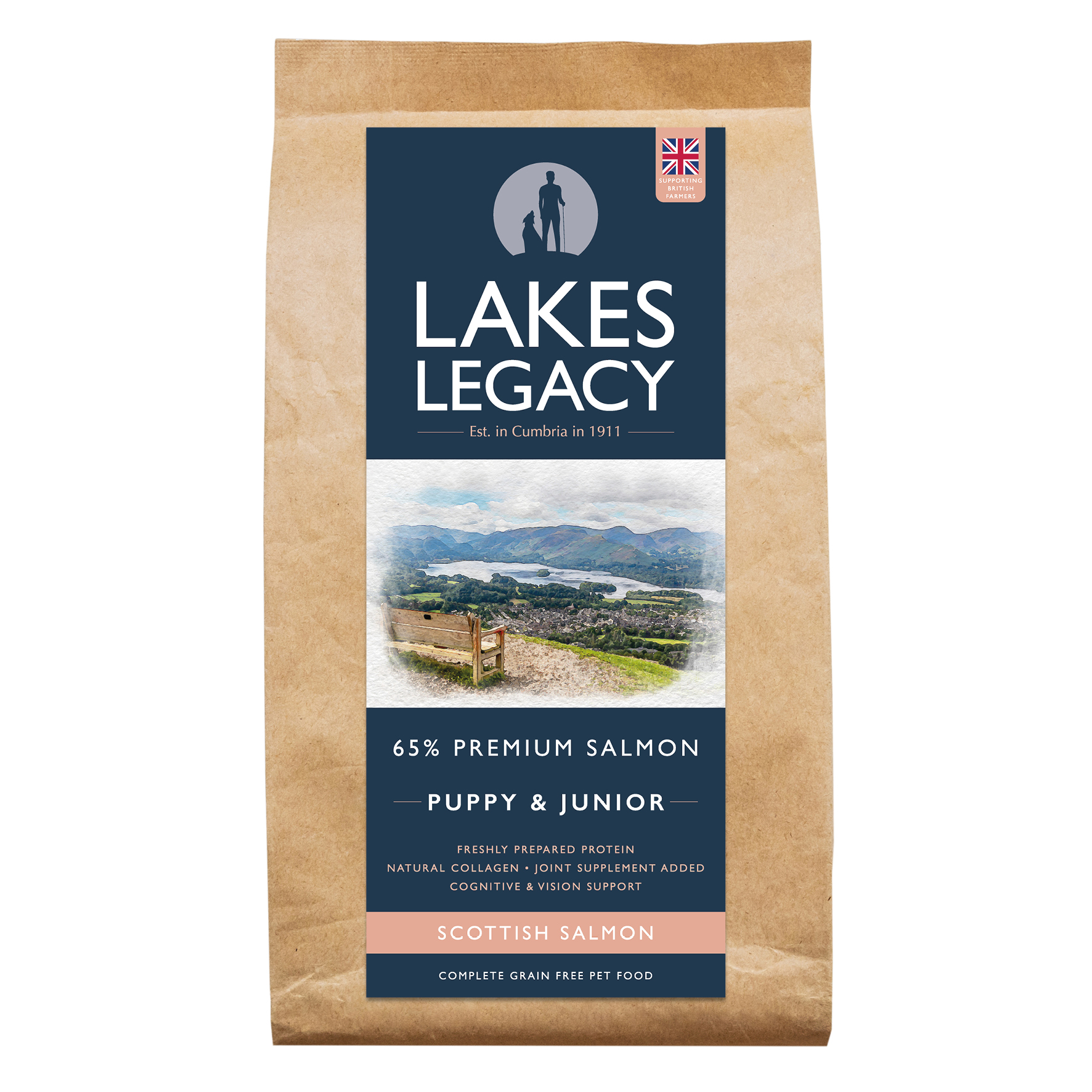 Scottish salmon high protein puppy food